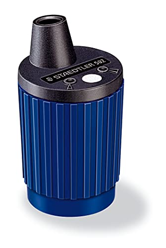 Staedtler Minen-Spitzer Mars, Minenspitzdose für 2 mm Minen, Metall-Minenfräser, automatischer Spitzstop, Messvorrichtung zur Spitzkonus-Einstellung, integrierter Staubabstreifer, hohe Qualität, 502, 1 Stück (1er Pack) im Sale